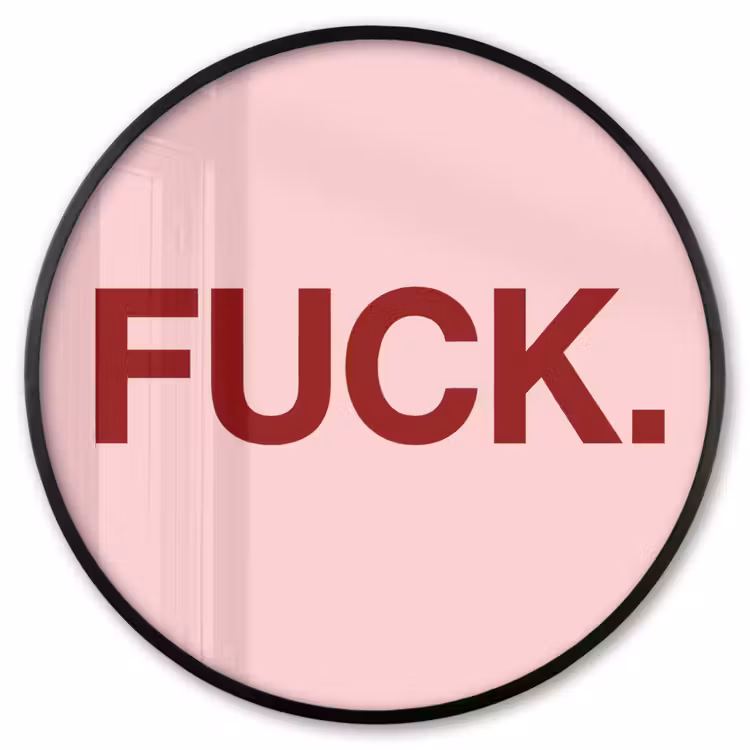 Ronde fotolijst - Statement - Krachtig - Roze — 1