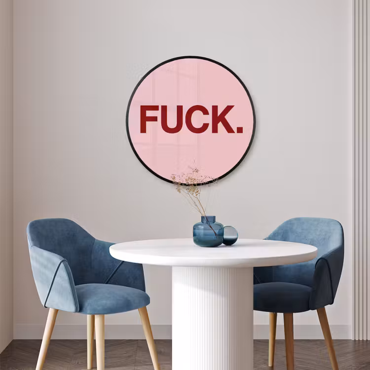 Ronde fotolijst - Statement - Krachtig - Roze — 3