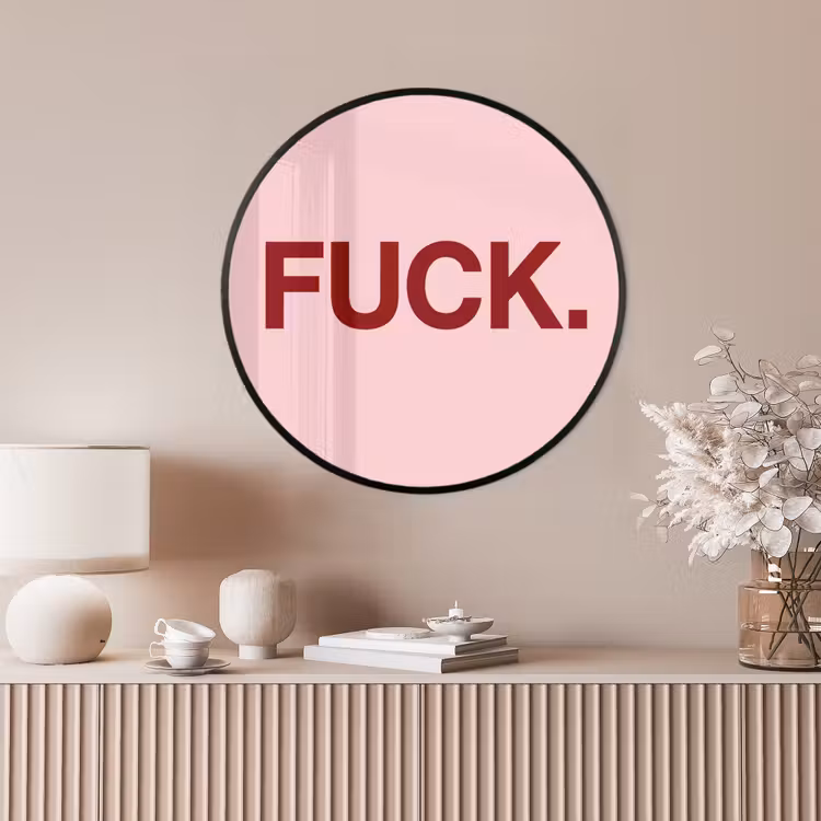 Ronde fotolijst - Statement - Krachtig - Roze — 4