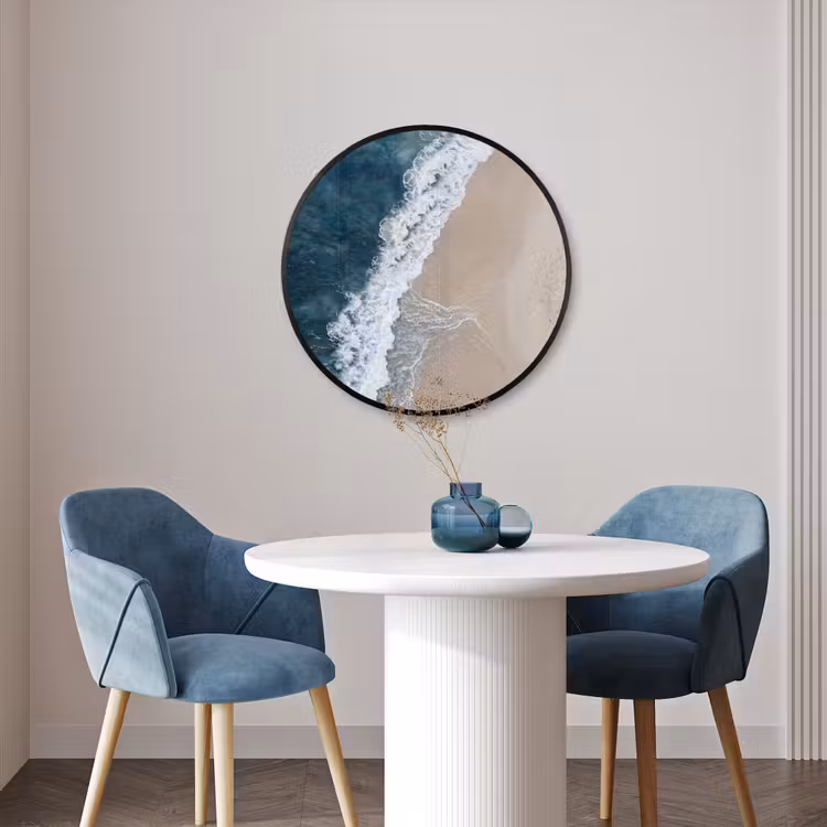 Ronde fotolijst - Strand - Zee - Golven — 3