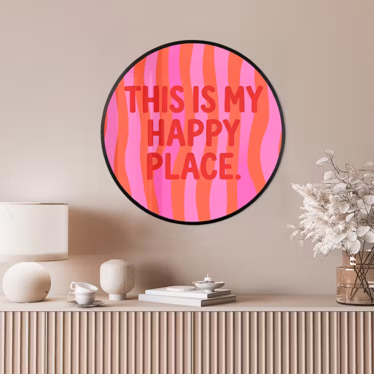 Ronde fotolijst - Tekst - Modern - Kleurrijk — 4