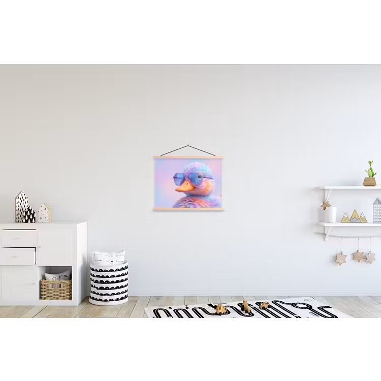 Schoolplaat - Eend - bril - Pastel — 3
