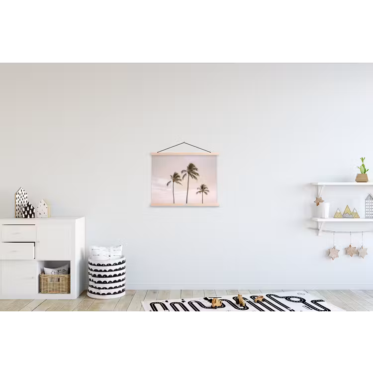 Schoolplaat - Palmbomen - Zonsondergang - Roze — 3