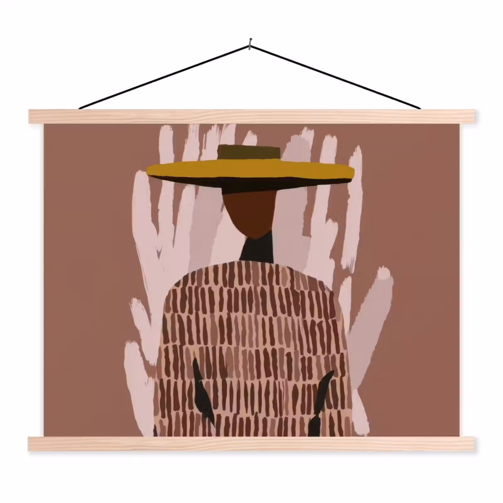 Schoolplaat - Abstract - Figuur - Illustratie - Hoed — 1