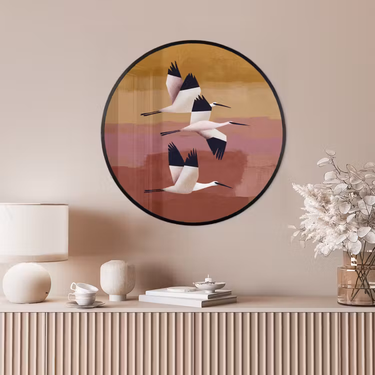 Ronde fotolijst - Vogels - Snavel - Abstract — 4