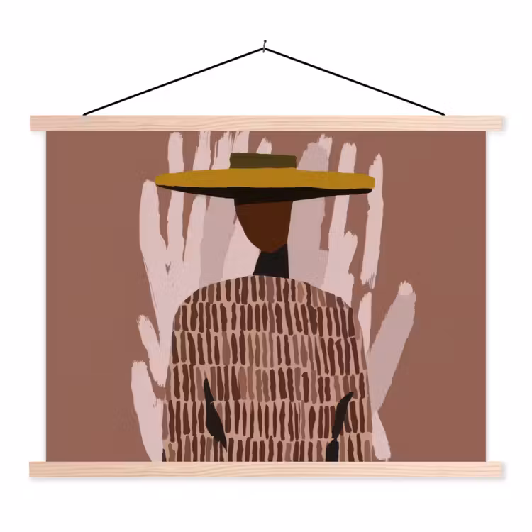 Schoolplaat - Abstract - Figuur - Illustratie - Hoed — 1