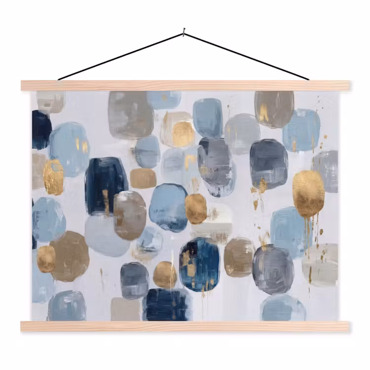 Schoolplaat - Abstract - Goud - Vormen — 1