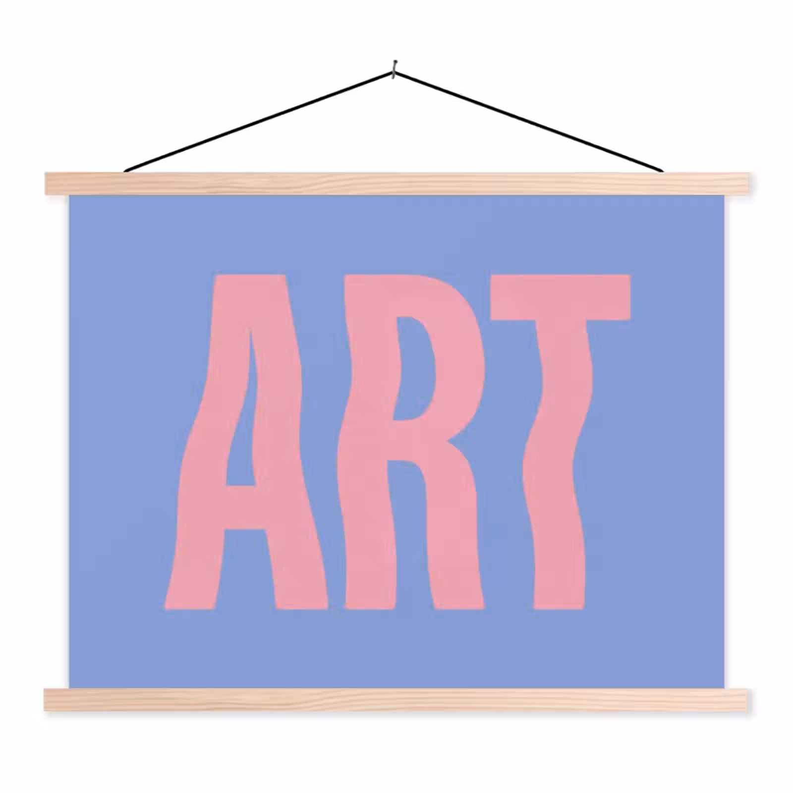 Schoolplaat - Art - Roze - Blauw — 1