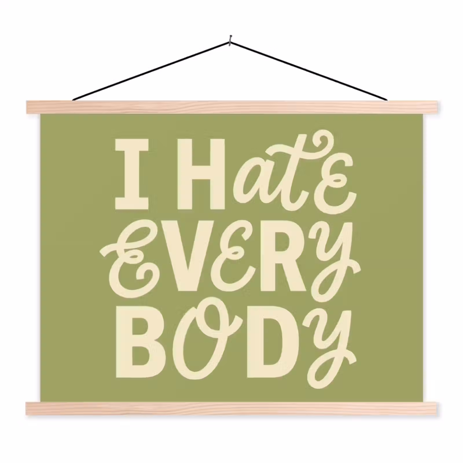 Schoolplaat - I hate everybody - Groen - Retro — 1