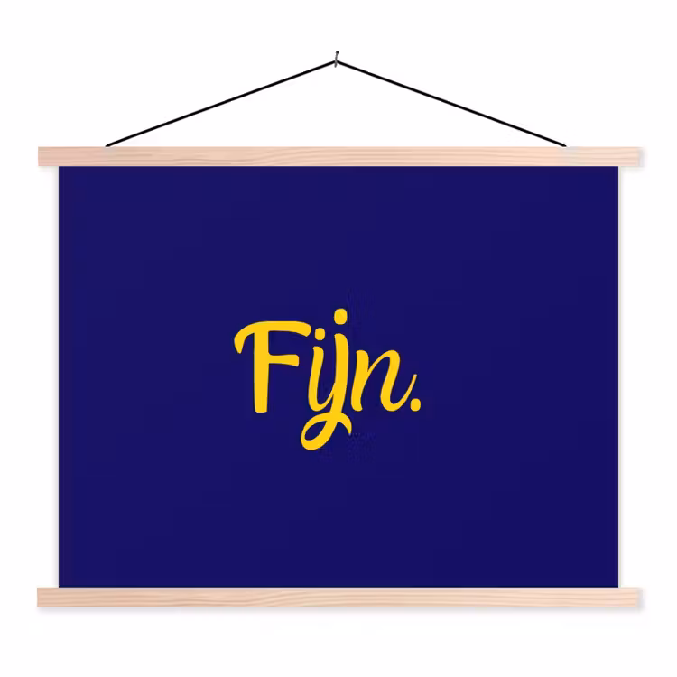 Schoolplaat - Blauw - Geel - Fijn — 1
