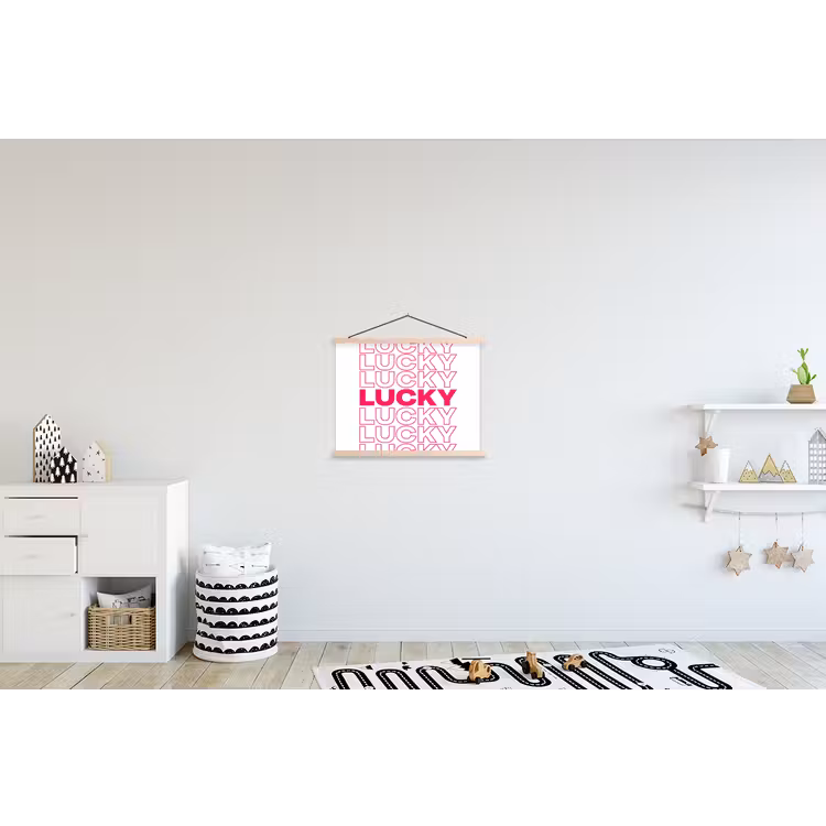 Schoolplaat - Lucky - Roze - Patroon — 3