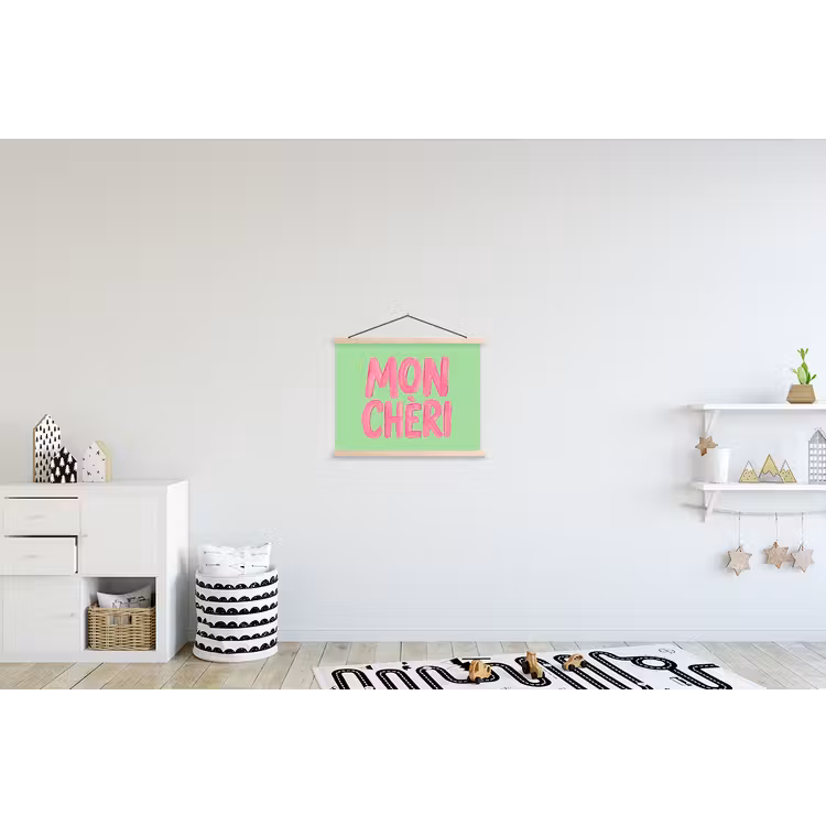 Schoolplaat - Mon cheri - Groen - Roze — 3