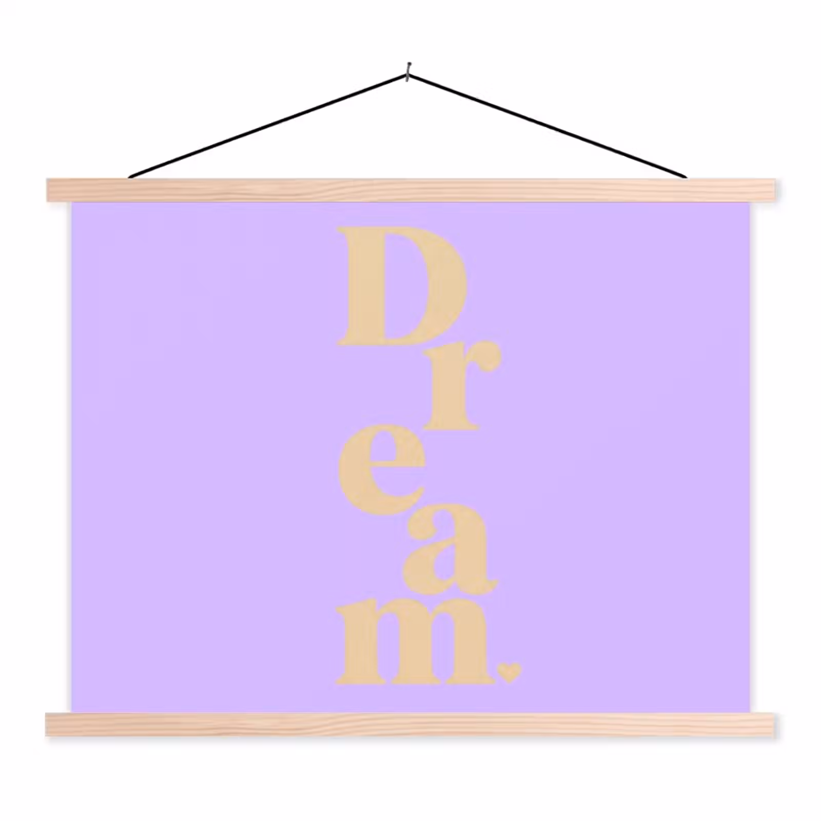 Schoolplaat - Dream - Paars - Typografisch — 1