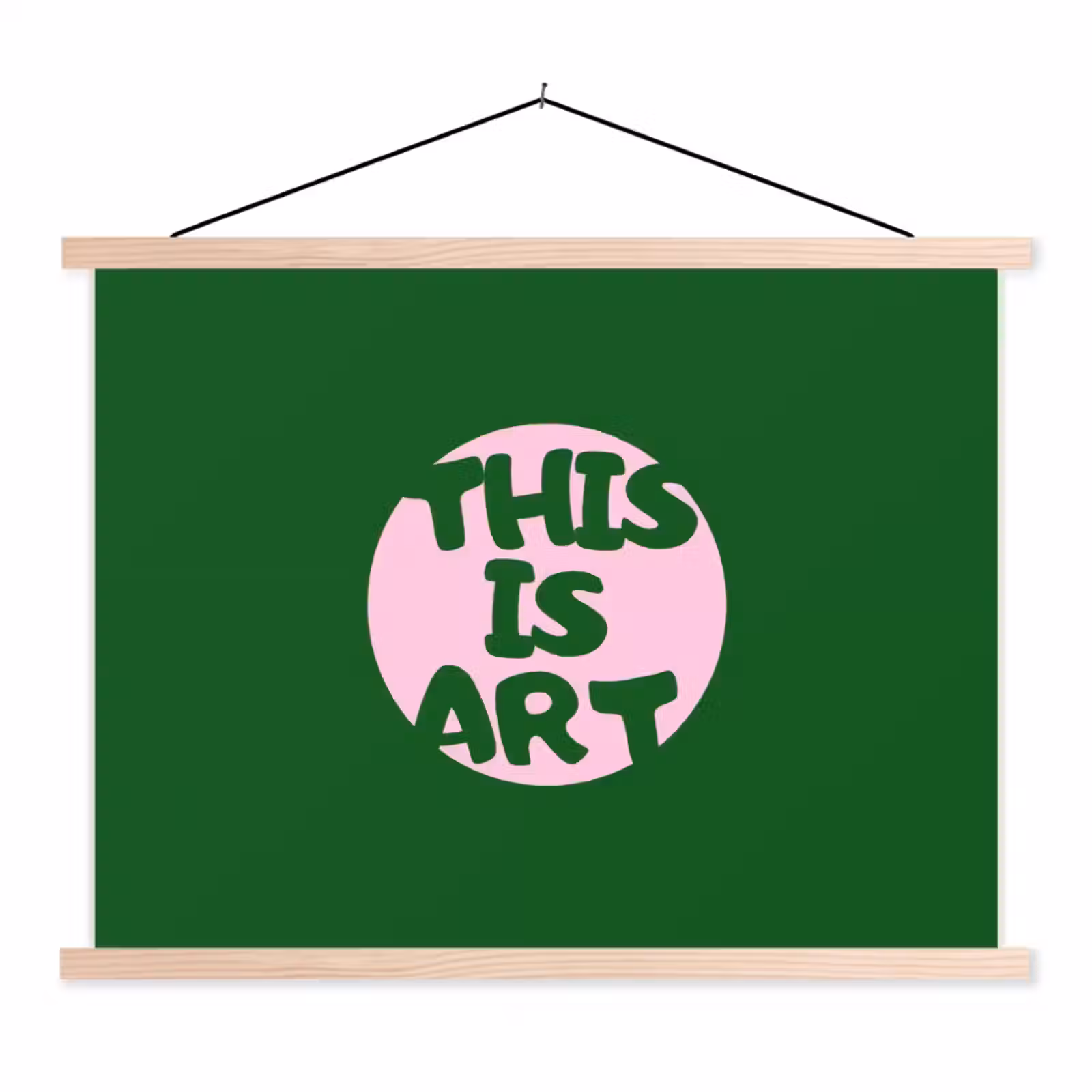 Schoolplaat - Cirkel - Roze - Tekst - Art — 1