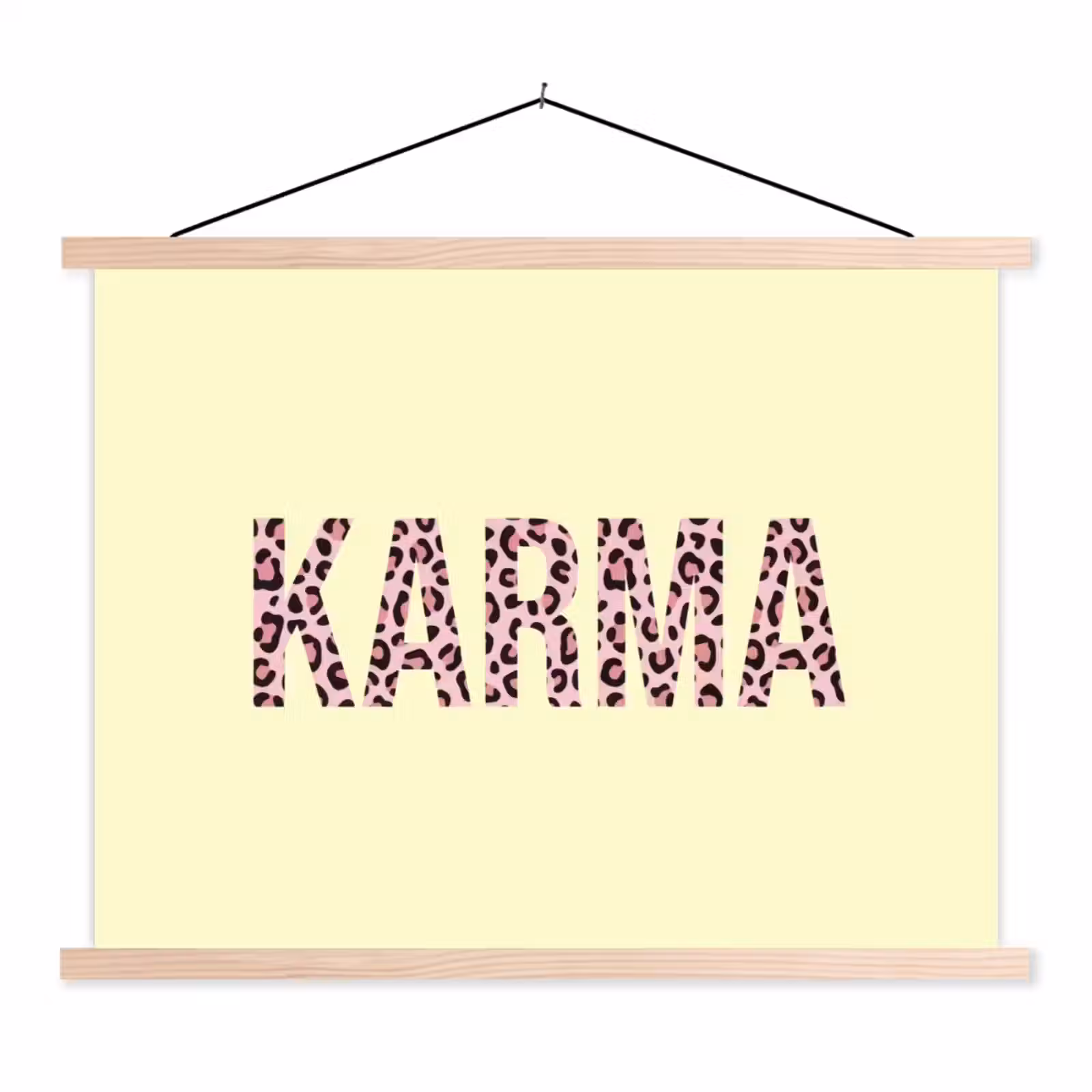 Schoolplaat - Karma - Luipaardprint - Geel — 1