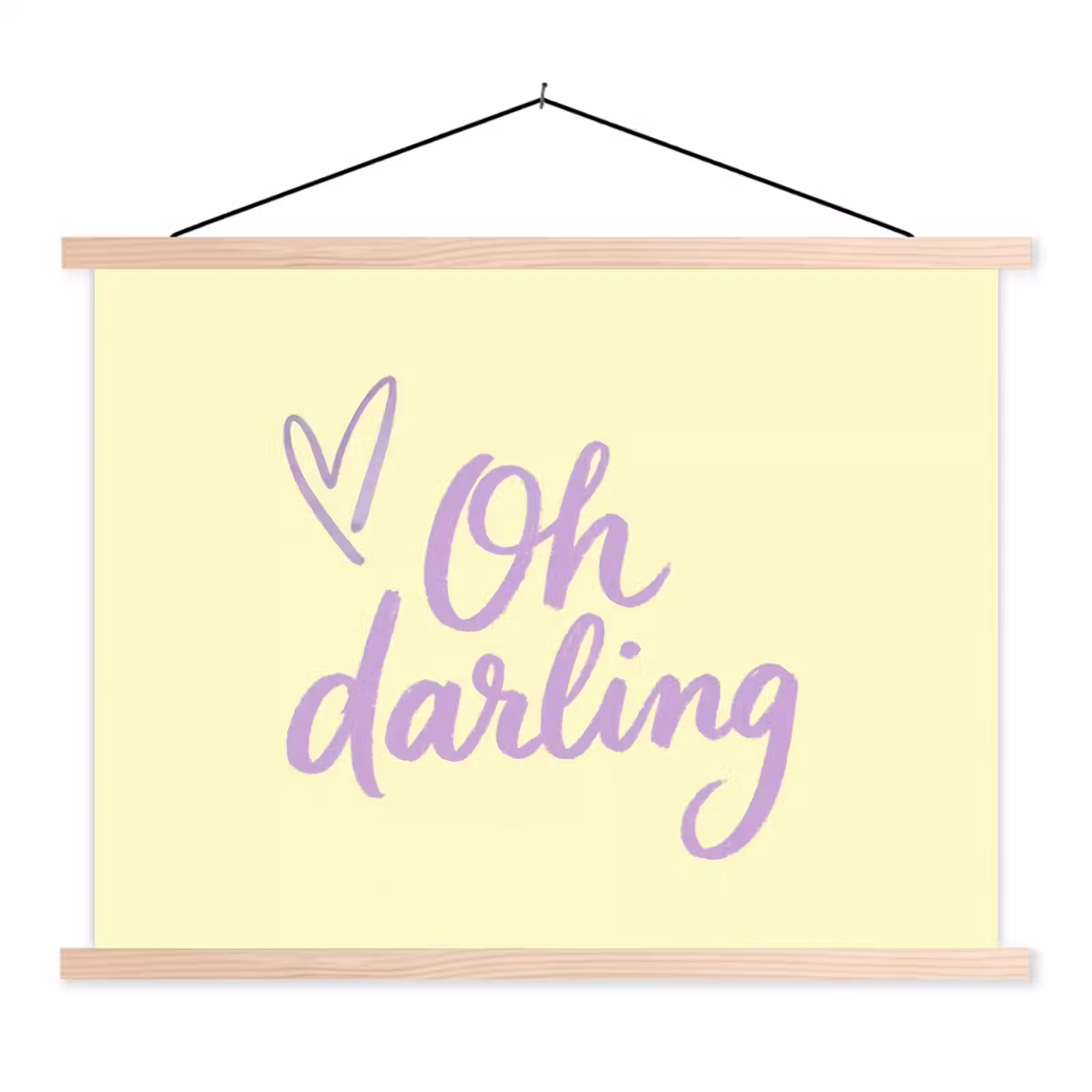 Schoolplaat - Oh darling - Geel - Hart — 1