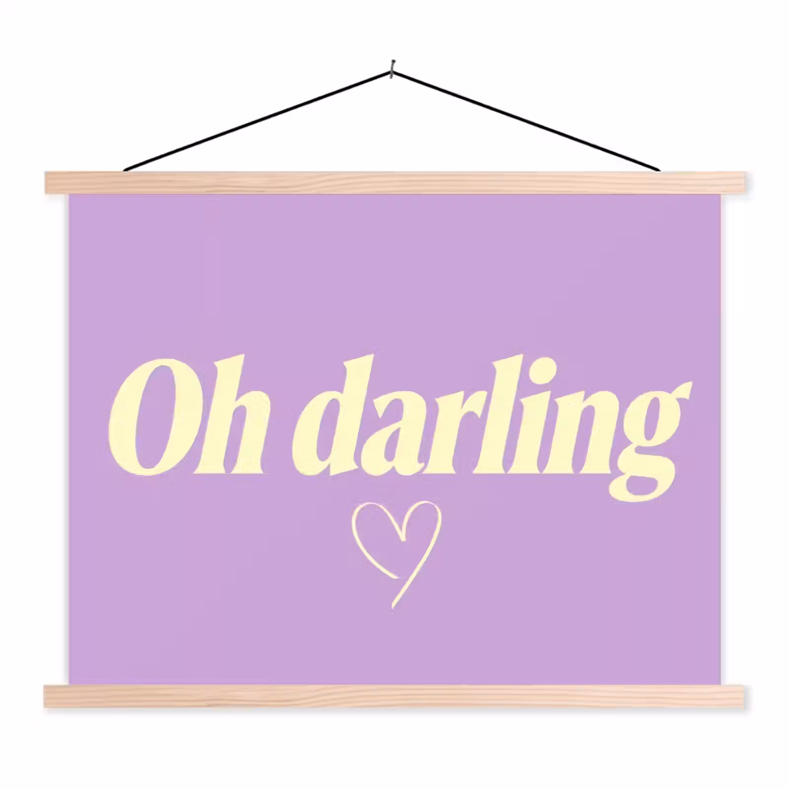 Schoolplaat - Oh darling - Hart - Paars — 1