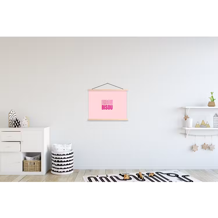 Schoolplaat - Bisou - Roze - Minimalistisch — 3