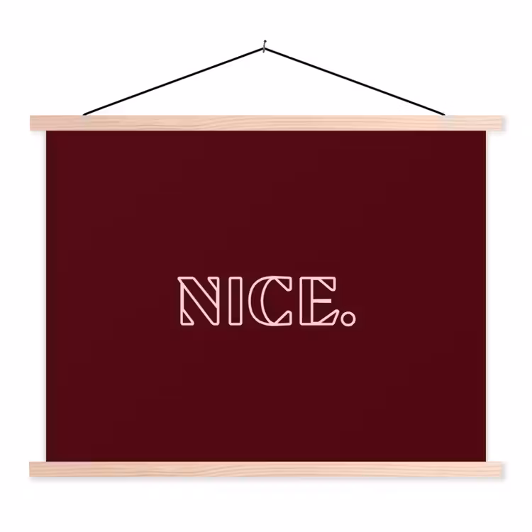 Schoolplaat - Bordeaux - Nice - minimalistisch — 1