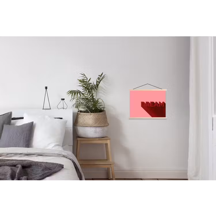 Schoolplaat - Dream - 3D - Rood - Roze — 2