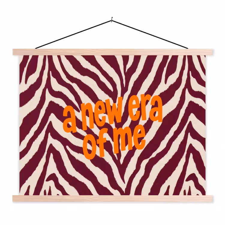 Schoolplaat - New era - Bordeaux - Zebraprint — 1