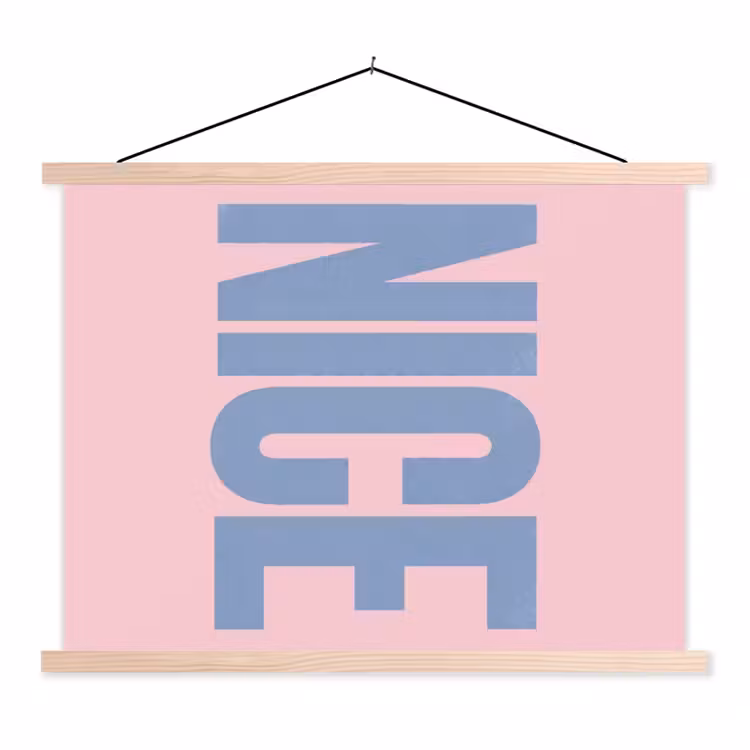 Schoolplaat - Nice - Paars - Roze — 1
