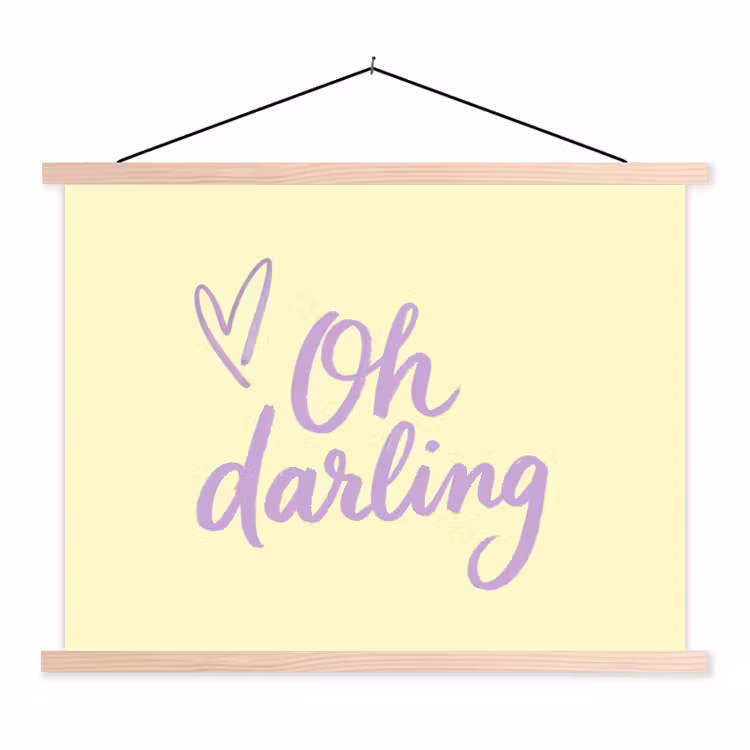 Schoolplaat - Oh darling - Geel - Hart — 1