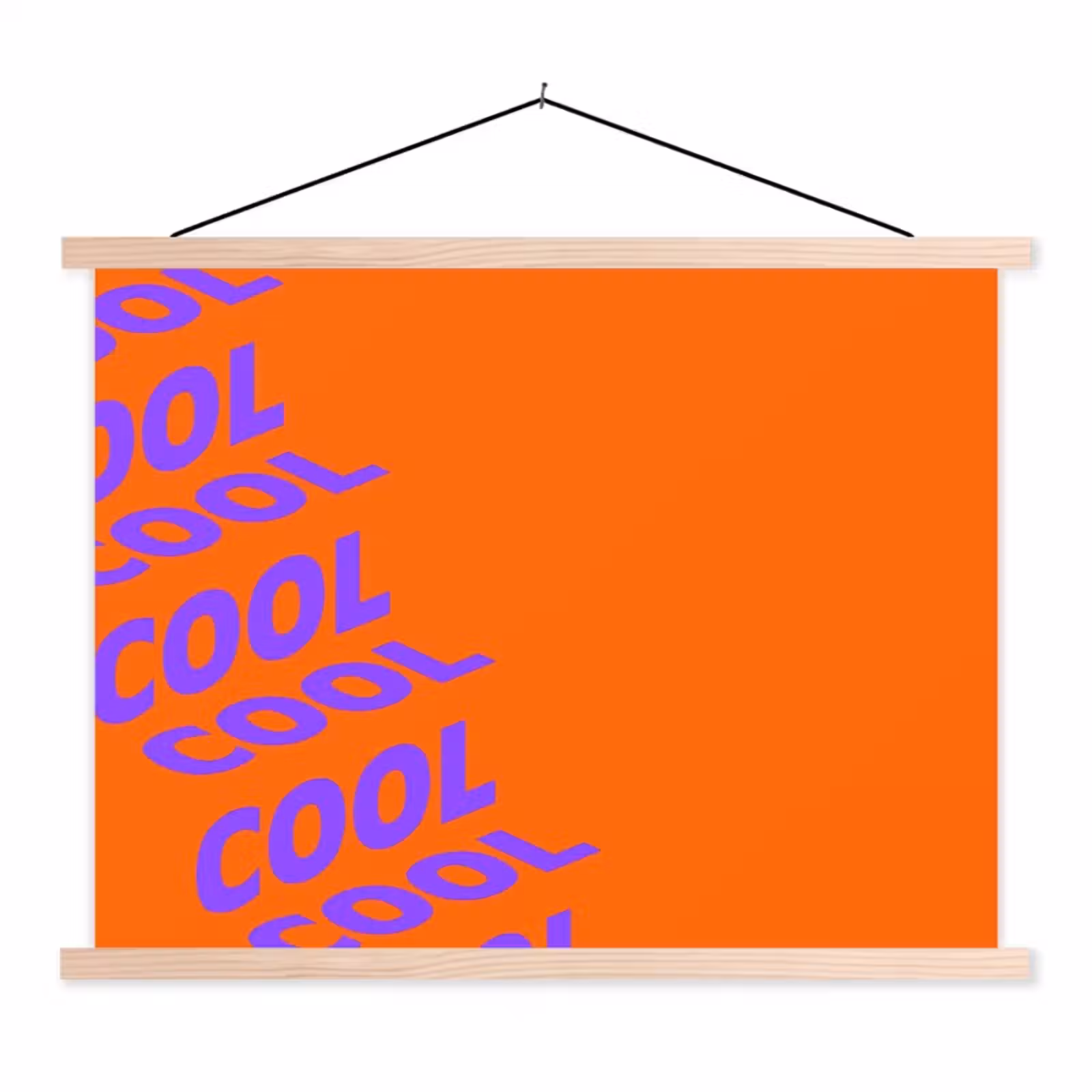 Schoolplaat - Cool - Paars - Oranje — 1