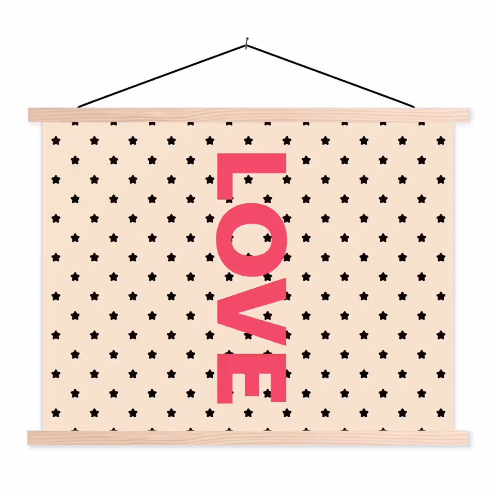 Schoolplaat - Love - Stippen - Roze — 1