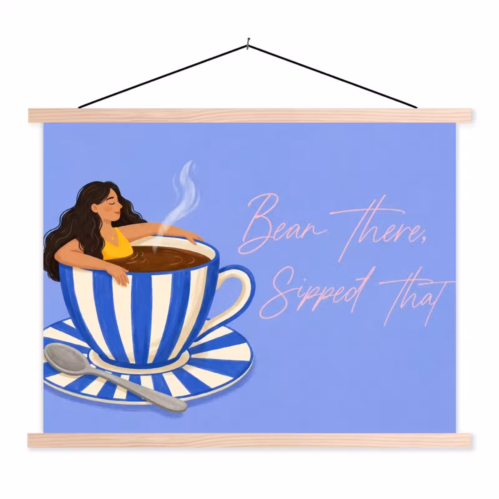Schoolplaat - Mok - Koffie - Vrouw - Paars — 1