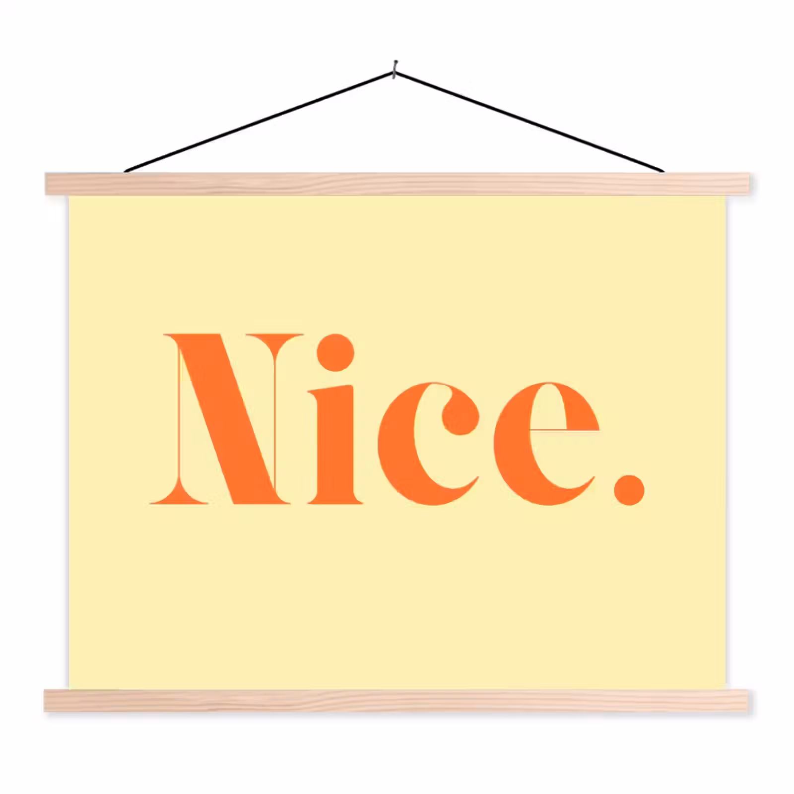 Schoolplaat - Nice - Oranje - Geel - Minimalistisch — 1