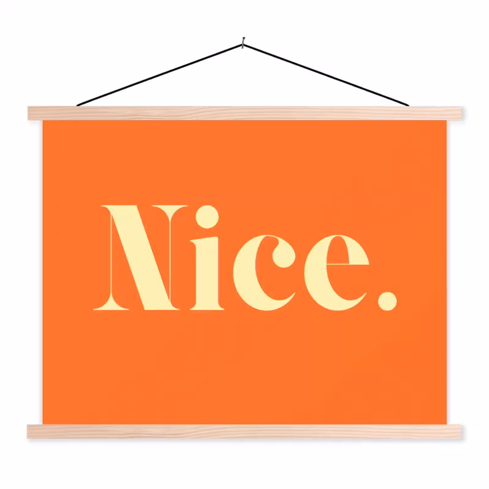 Schoolplaat - Oranje - Gebroken wit - Nice — 1