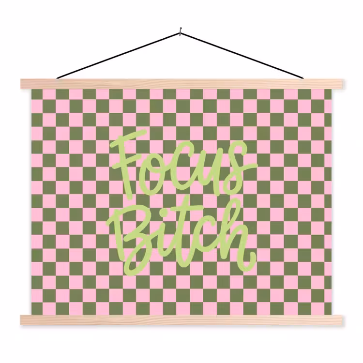 Schoolplaat - Focus - Vakken - Roze — 1