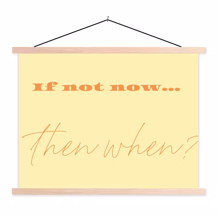 Schoolplaat - Geel - Oranje - if not now then when — 1