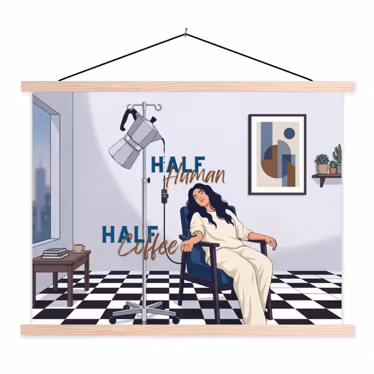 Schoolplaat - Half human, Half Coffee - Infuus - Koffie — 1