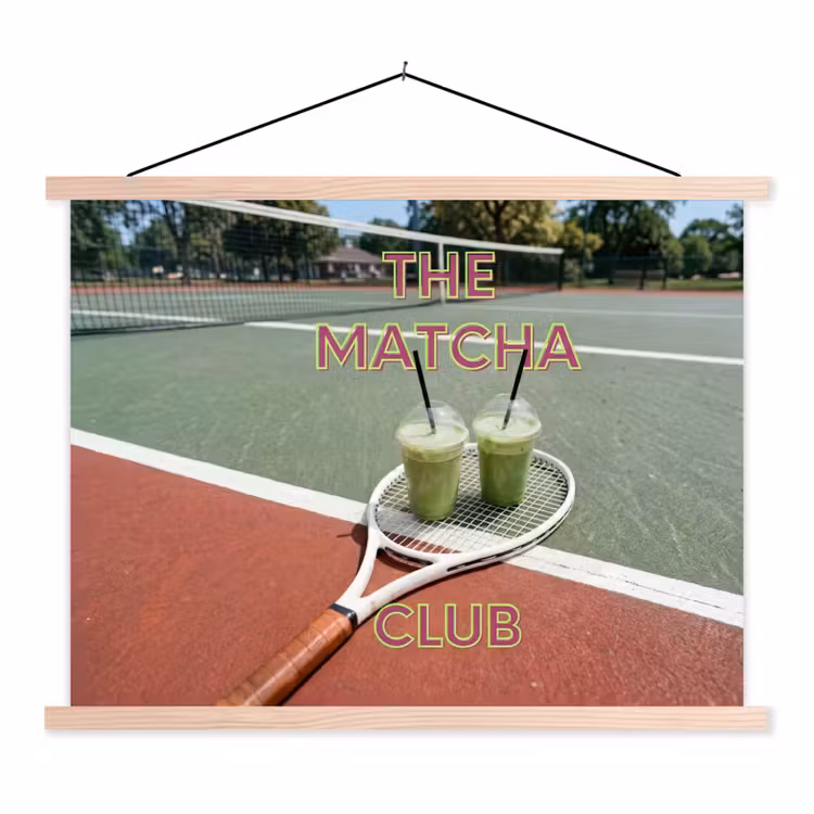 Schoolplaat - Matcha Club - Tennis - Matcha — 1
