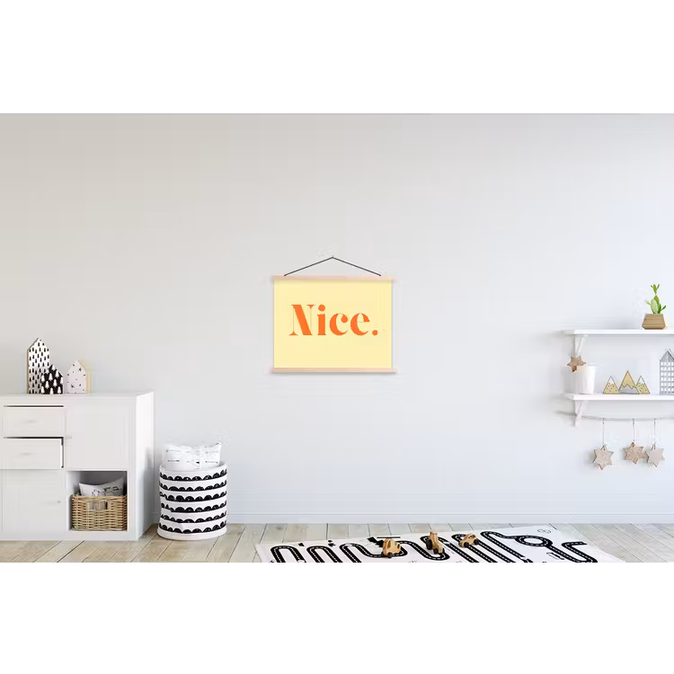 Schoolplaat - Nice - Oranje - Geel - Minimalistisch — 3