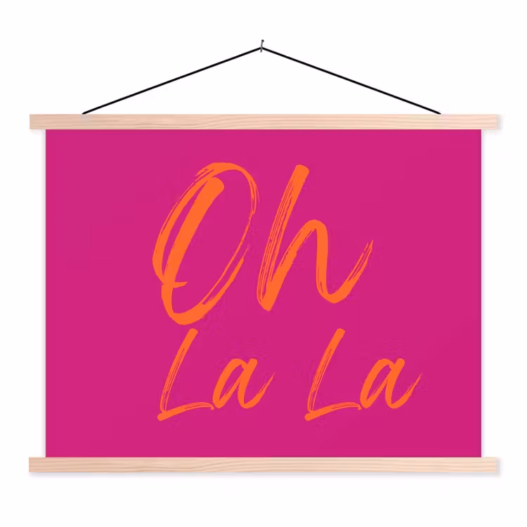 Schoolplaat - Oh la la - Oranje - Roze — 1