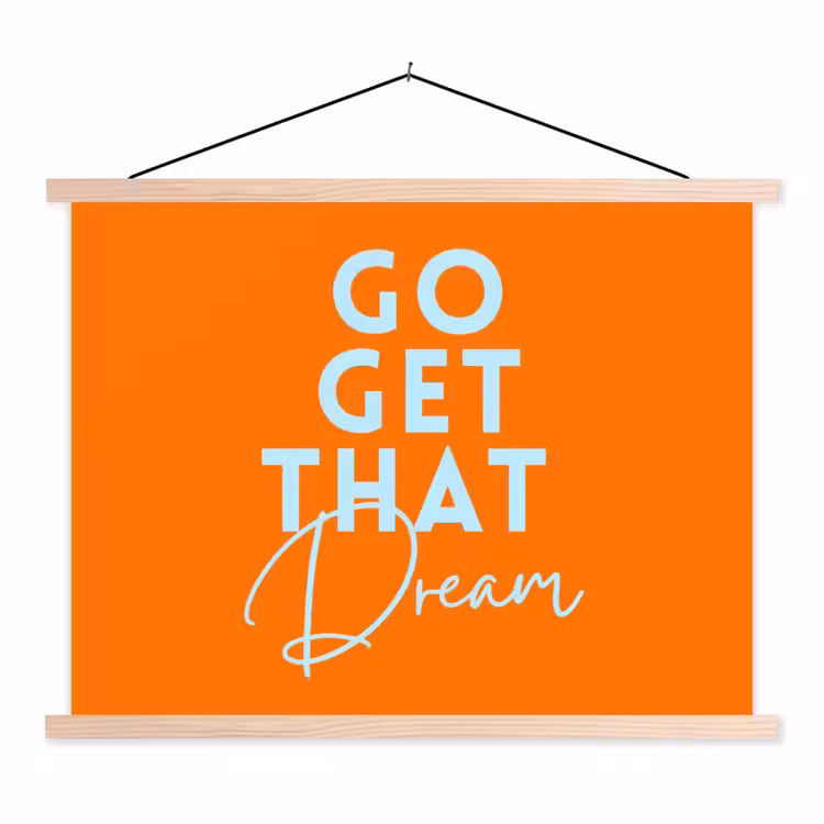 Schoolplaat - Oranje - Blauw - Go get that dream — 1