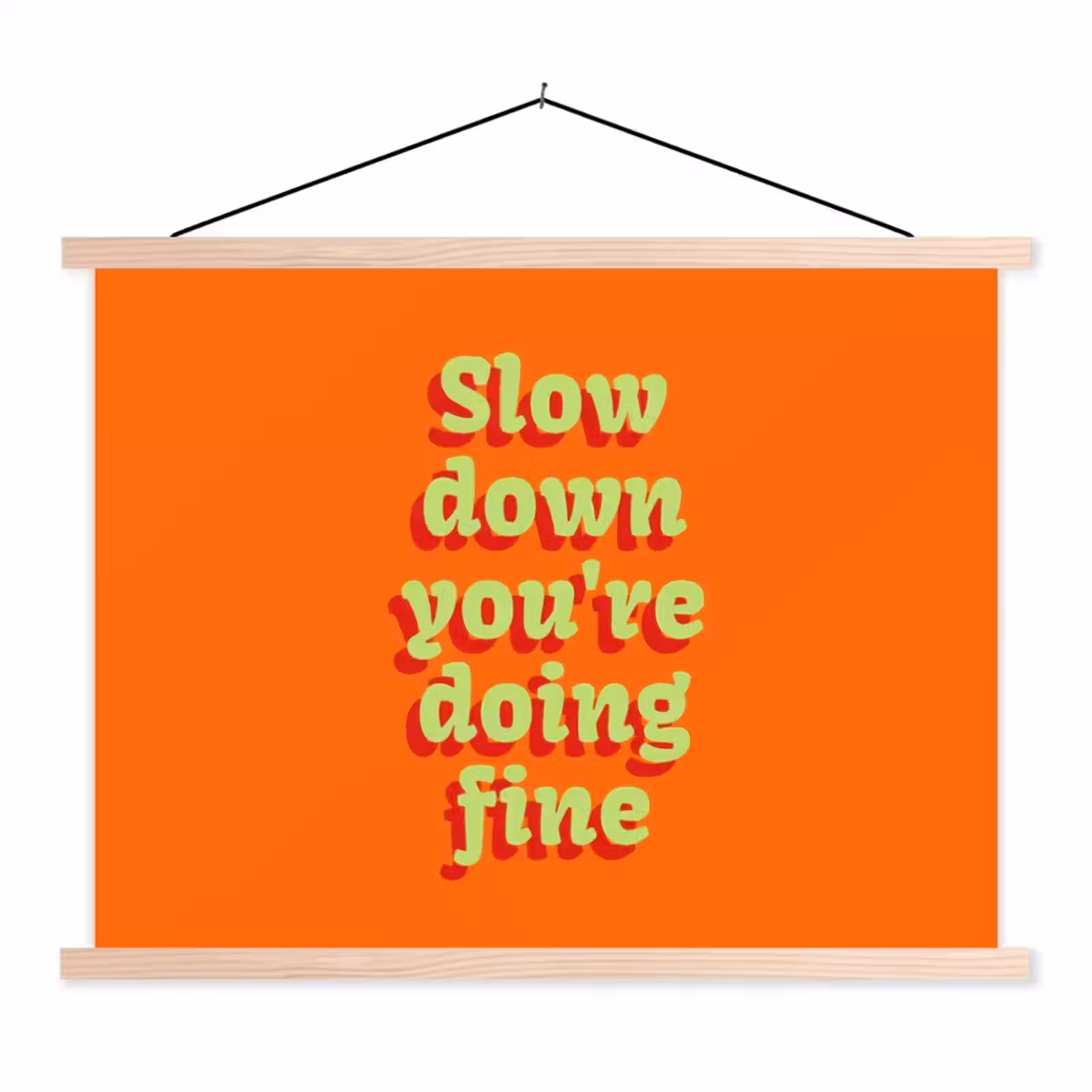 Schoolplaat - Oranje - Slow down you're doing fine - Retro — 1