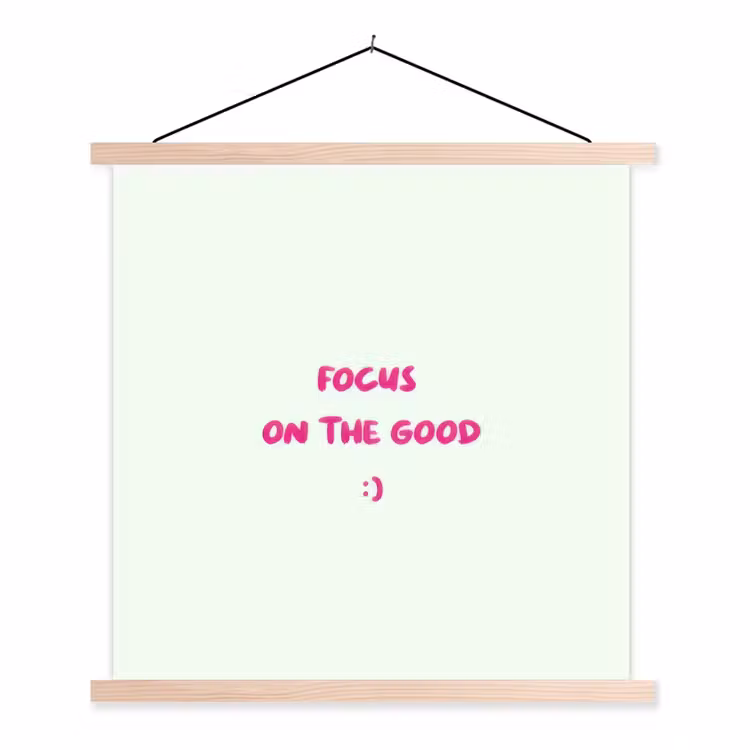 Schoolplaat - Focus - Beige - Roze - Smiley — 1