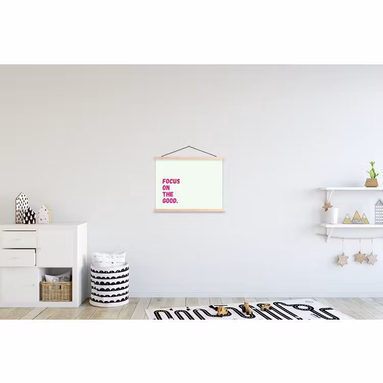Schoolplaat - Focus on the good - Beige - Roze — 3