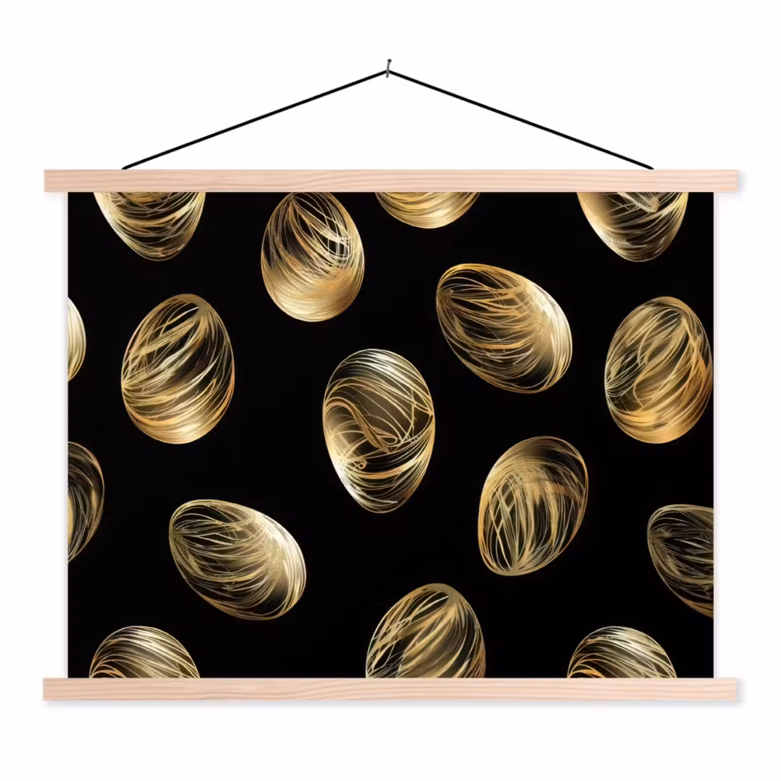 Schoolplaat - Eieren - Goud - Patroon — 1