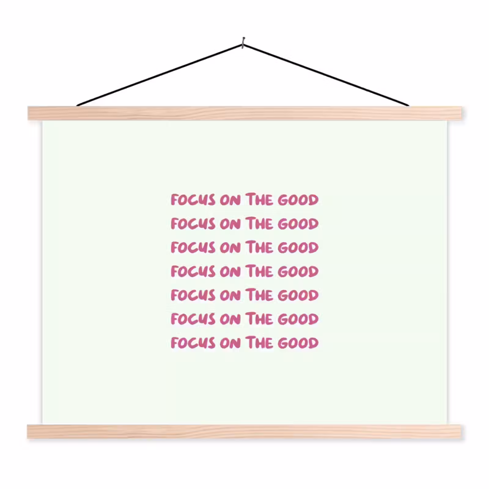Schoolplaat - Focus on the good - Roze — 1