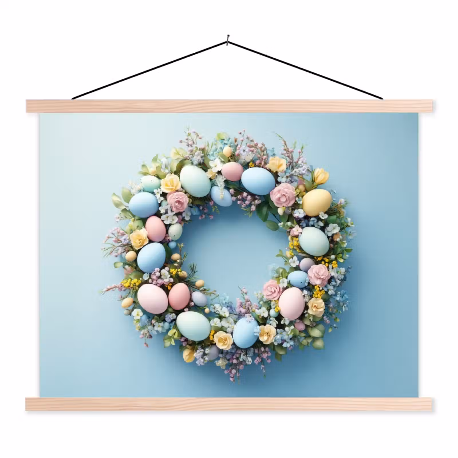 Schoolplaat - Krans - Eieren - Bloemen — 1