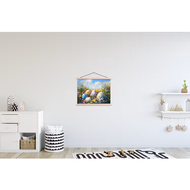 Schoolplaat - Grasveld - Eieren - Bloemen — 3