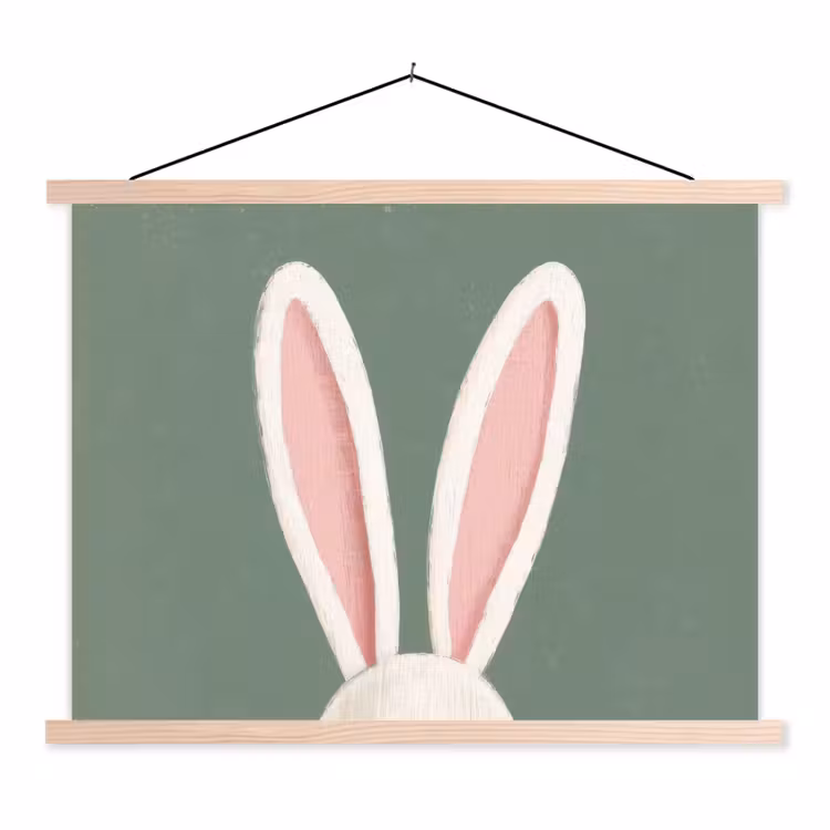 Schoolplaat - Hazen - Oren - Roze — 1