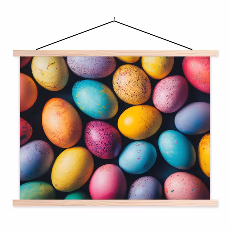 Schoolplaat - Kleurrijk - Paaseitjes - Spetters — 1