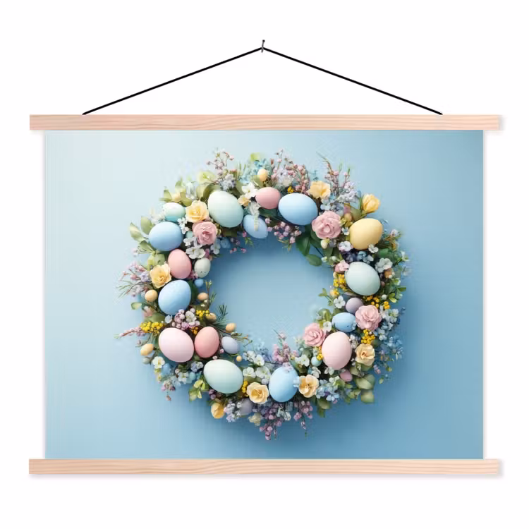 Schoolplaat - Krans - Eieren - Bloemen — 1