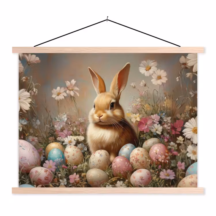 Schoolplaat - Paashaas - Lente - Paaseieren — 1
